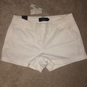 NWT. J.Crew white chino shorts. 3” inseam